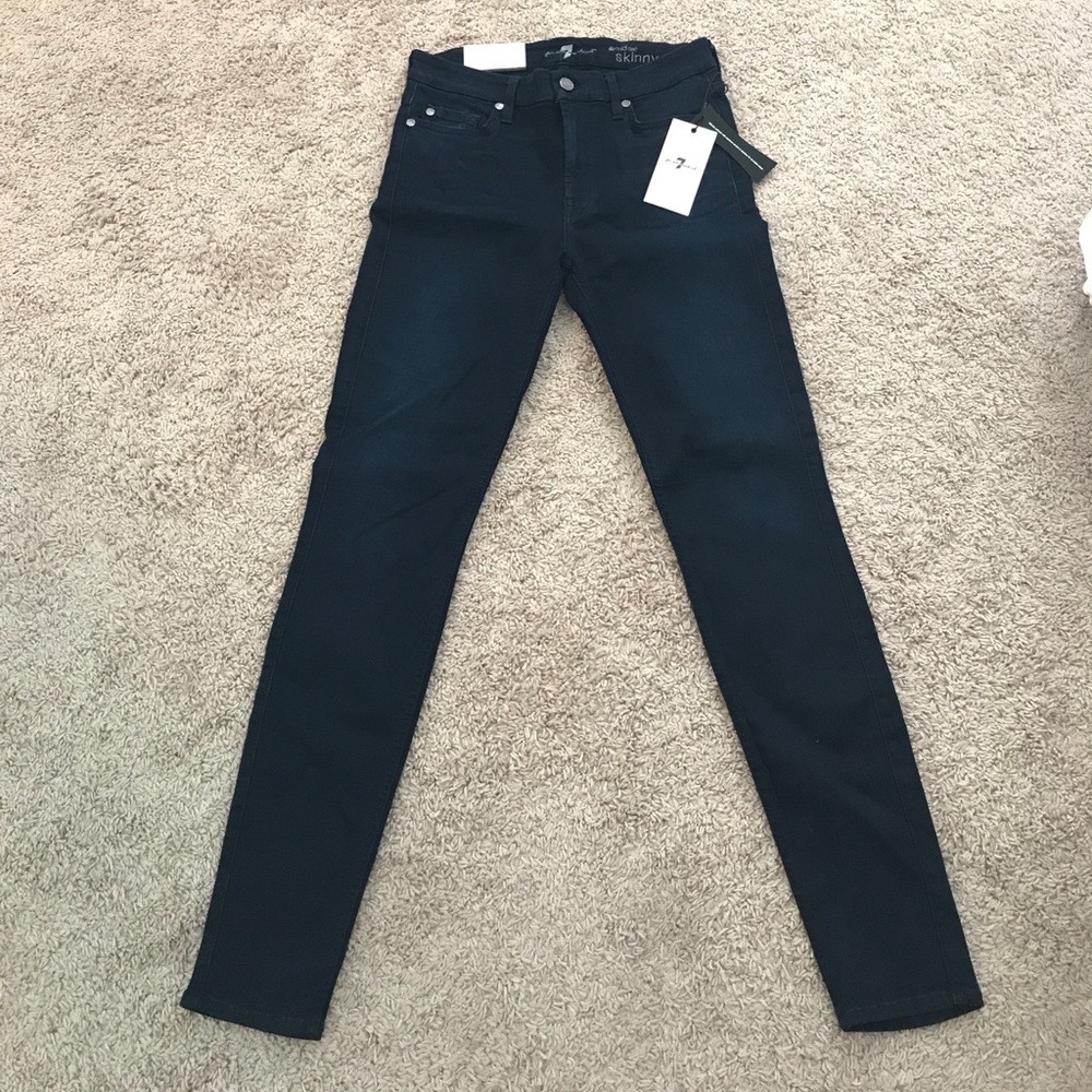 7 for all Mankind midrise slim illusion jeans
