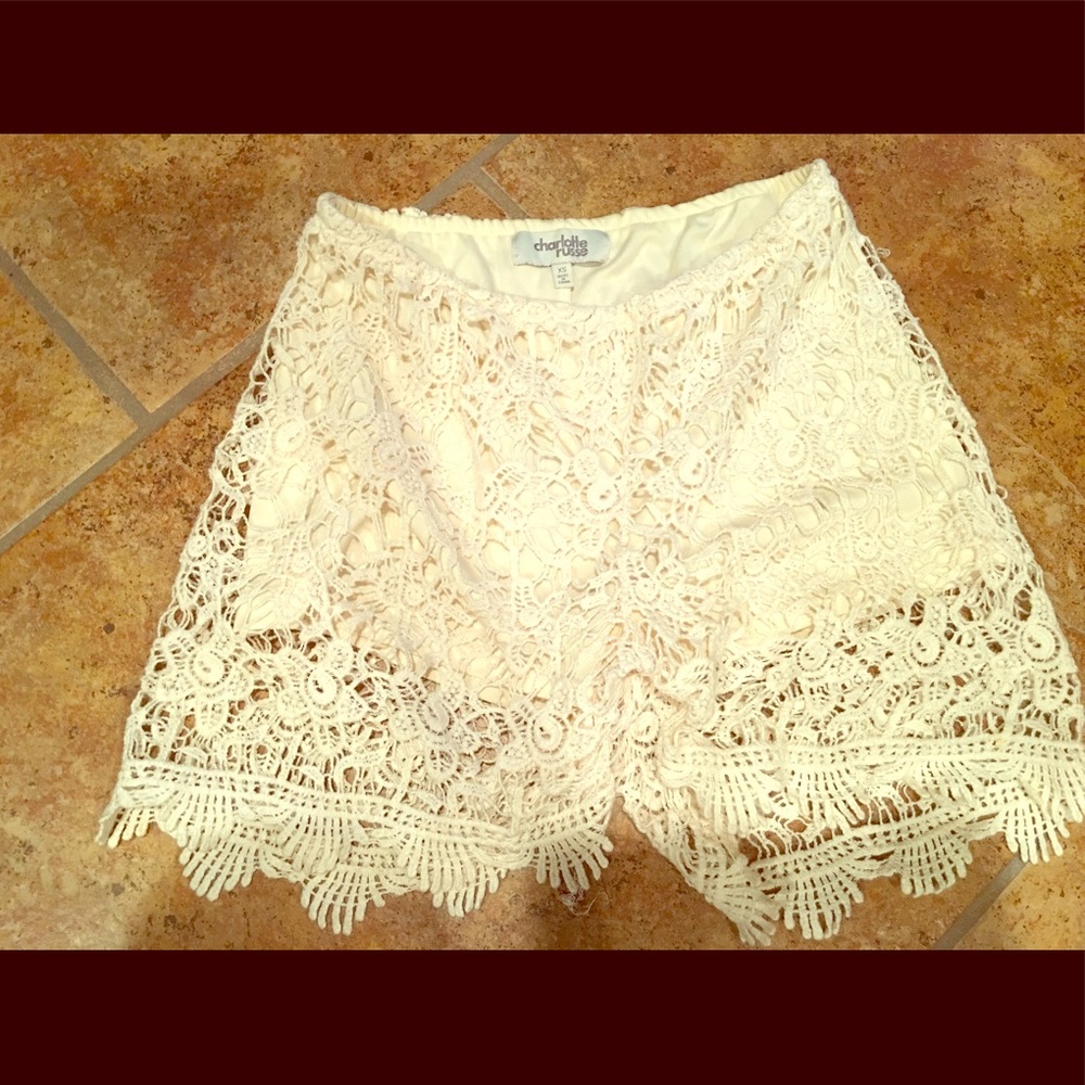 Charolette Russe lace shorts
