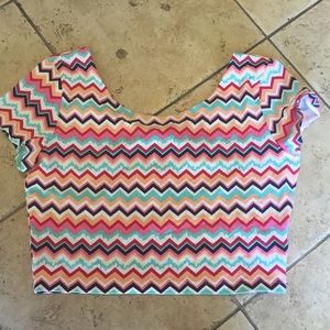 2 crop tops, 2 skirts, 1 shorts