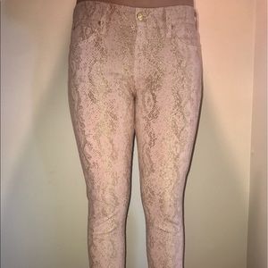 7 For All Mankind Jeans with Gold Brocade