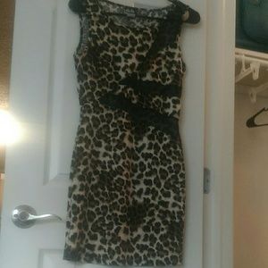 Cheetah print cocktail dress