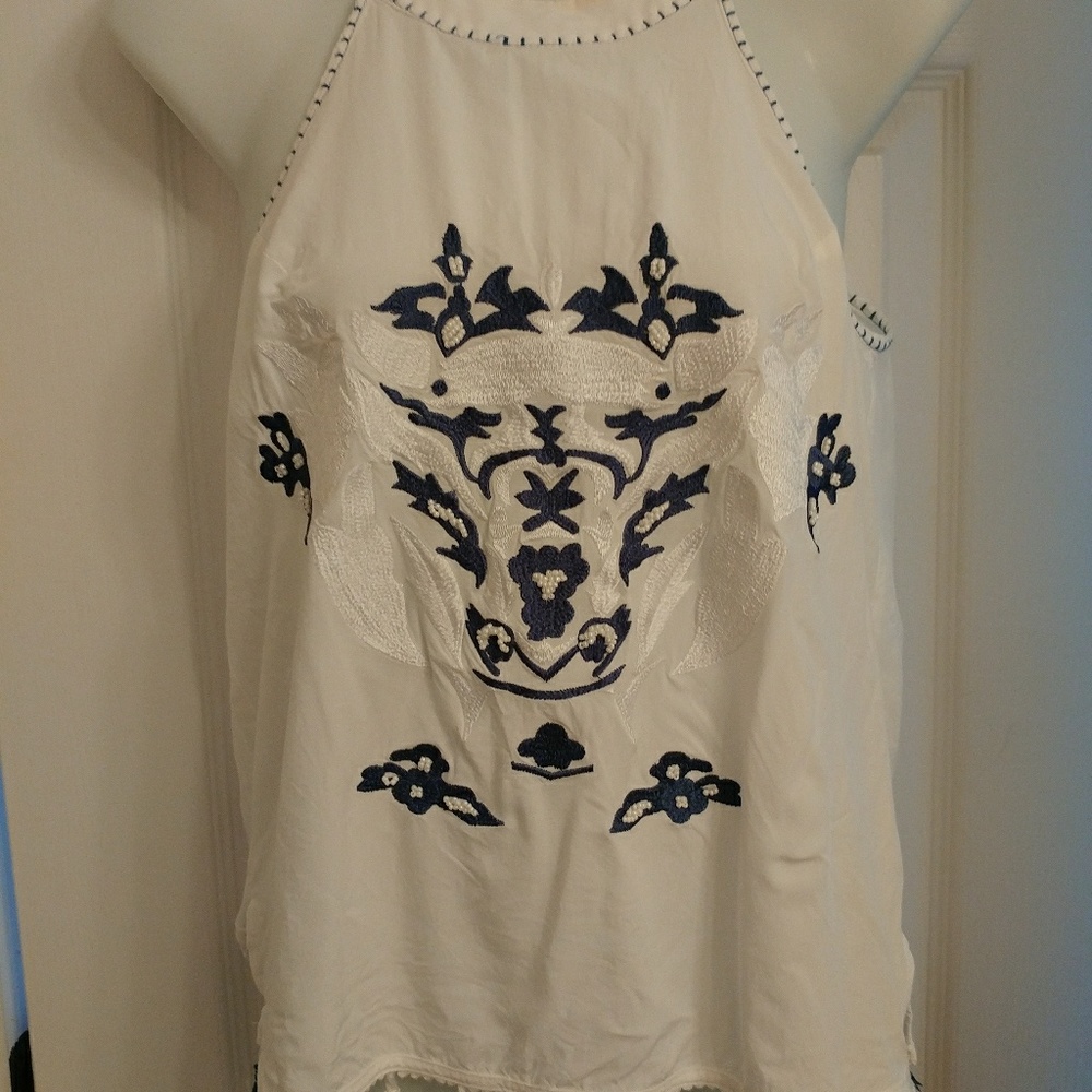 Halter top from francescas labeled Blue Rain