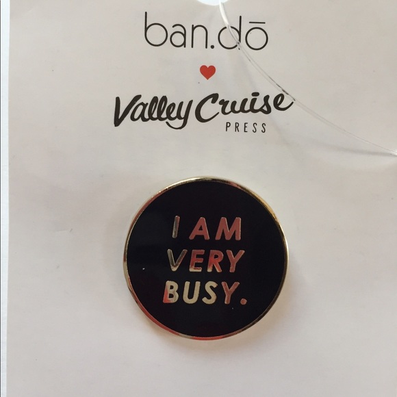 ban.do Accessories - New with tags SUPER CUTE ENAMEL PIN BY ban.do