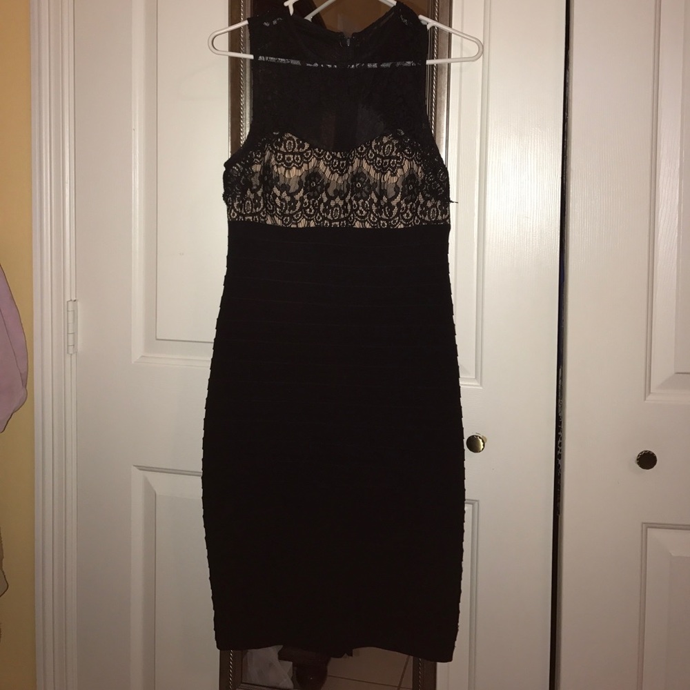 Black cocktail dress