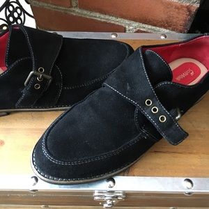 SOFTWALK MONKSTRAP SUEDE SHOES -  SIZE  8