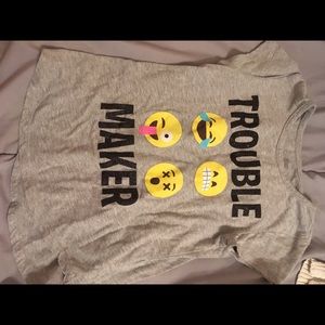 Emoji trouble shirt
