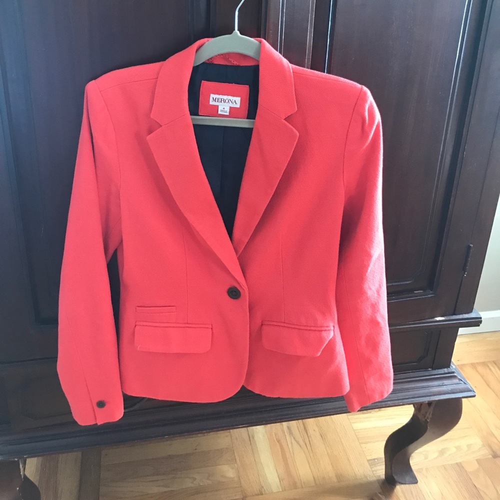 Super cute all season Orange blazer.