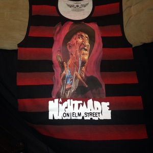 Sleeveless nightmare on elm street shirt