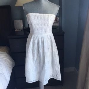 Old Navy Strapless Eyelet Dress