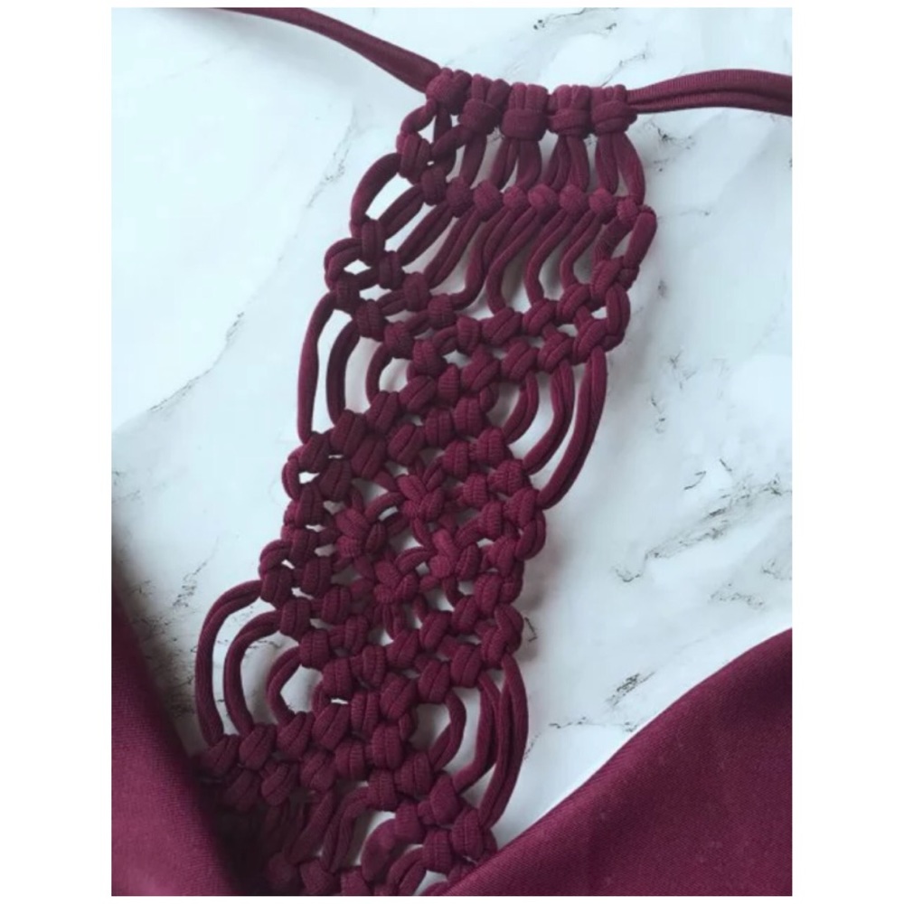 🌹 Beautiful burgundy design bikini - Picture 3 of 7