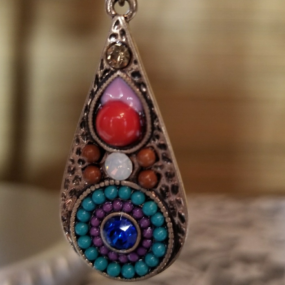 Earrings Boho Beaded Enamel Pierced Post
