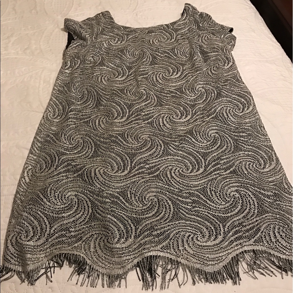 Silvery Sensation... Mid length dress...