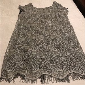 Silvery Sensation... Mid length dress...