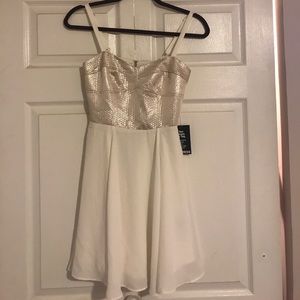 Express Cream and Gold dress. Brand new!