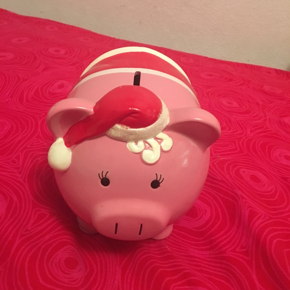 pink piggy bank