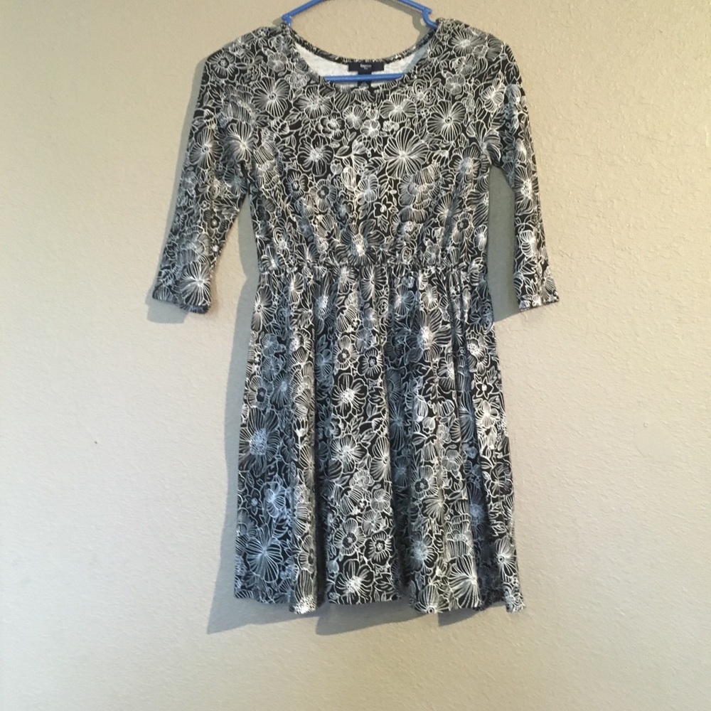 (2/$15) Black White gapkids dress for 10-11yrs