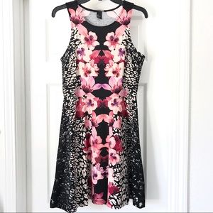 H&M Floral Print Dress Sz M