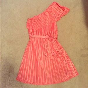 Salmon pink dress