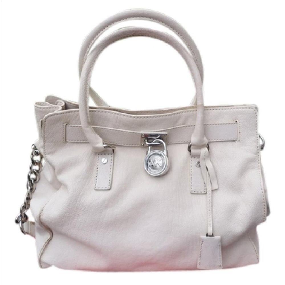 *Michael Kors* Vanilla Hamilton Large Satchel