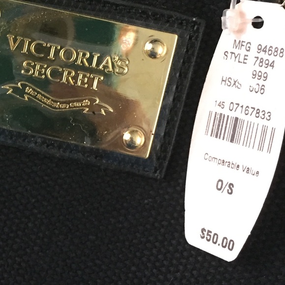 Victoria secret black small bag 7894 NWT - Picture 6 of 6