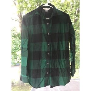 Women's old navy flannel size small boyfriend fit