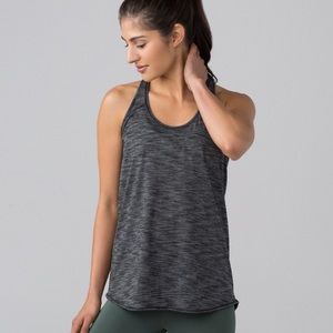 Heathered black Essential tank - Lululemon size 6