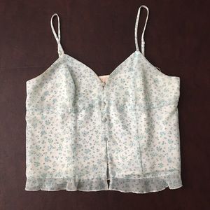 GUESS floral camisole crop top