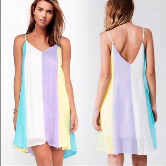 RESTOCKED, 5⭐️HP Breezy Pastel Sherbert Mini dress - Picture 5 of 7