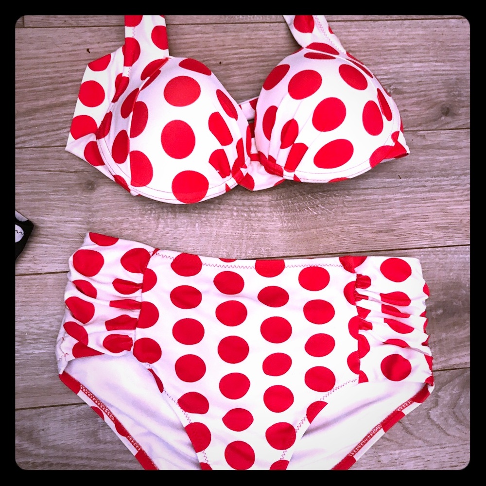 High waisted bathing suit