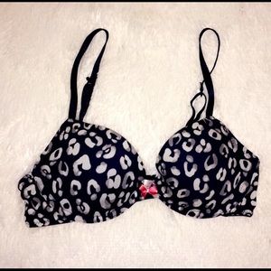 Navy Blue print Bra