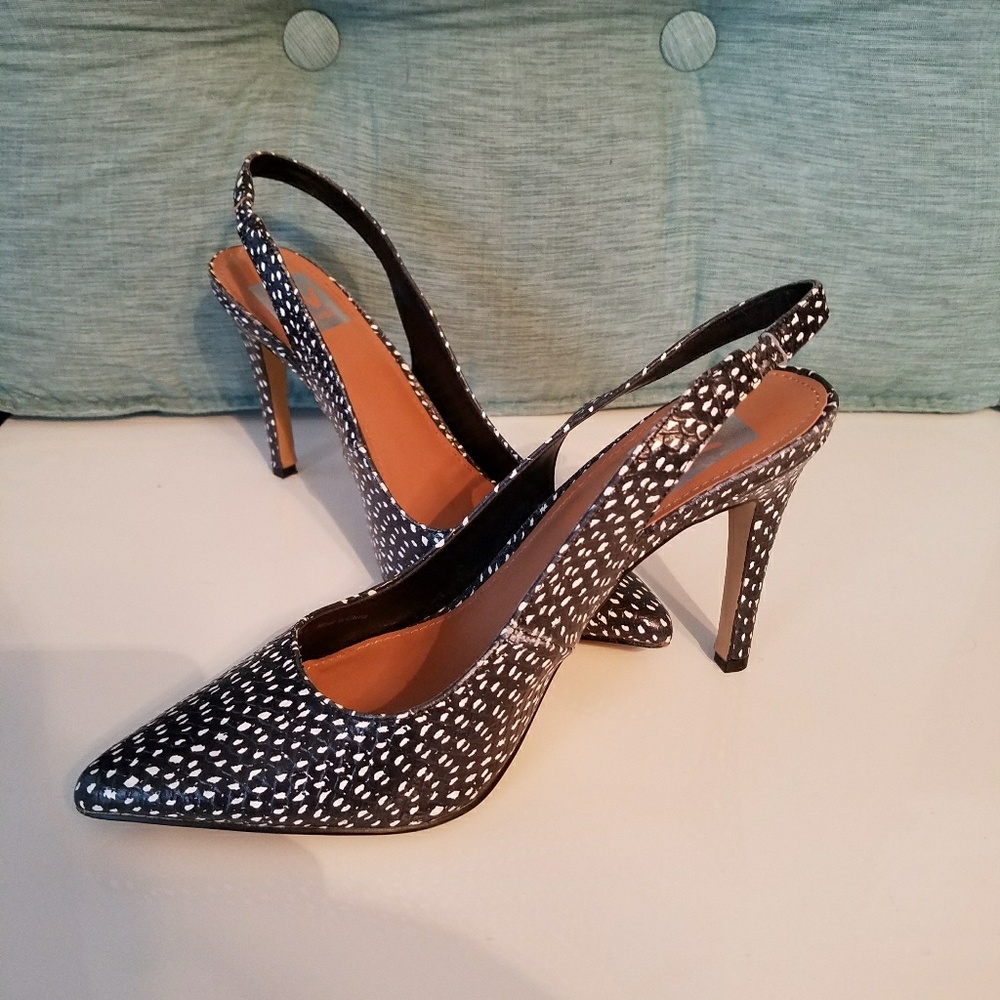 Dolce Vita Black and White Heels