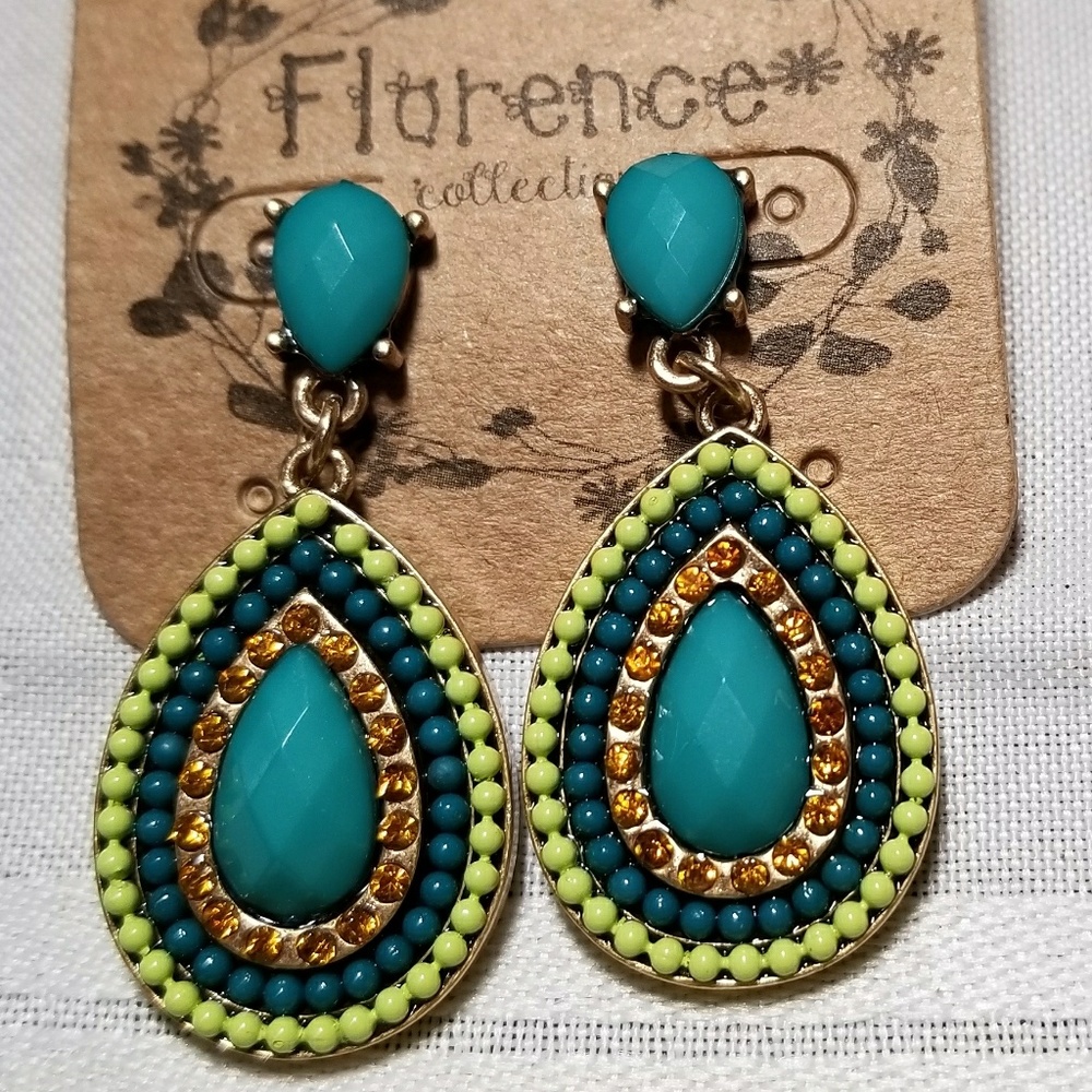 Earrings Boho Beaded  Pierced Post