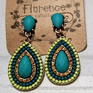 Earrings Boho Beaded Pierced Post