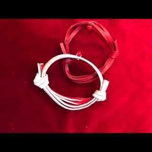 Leather Bracelets from Product Red for AIDS