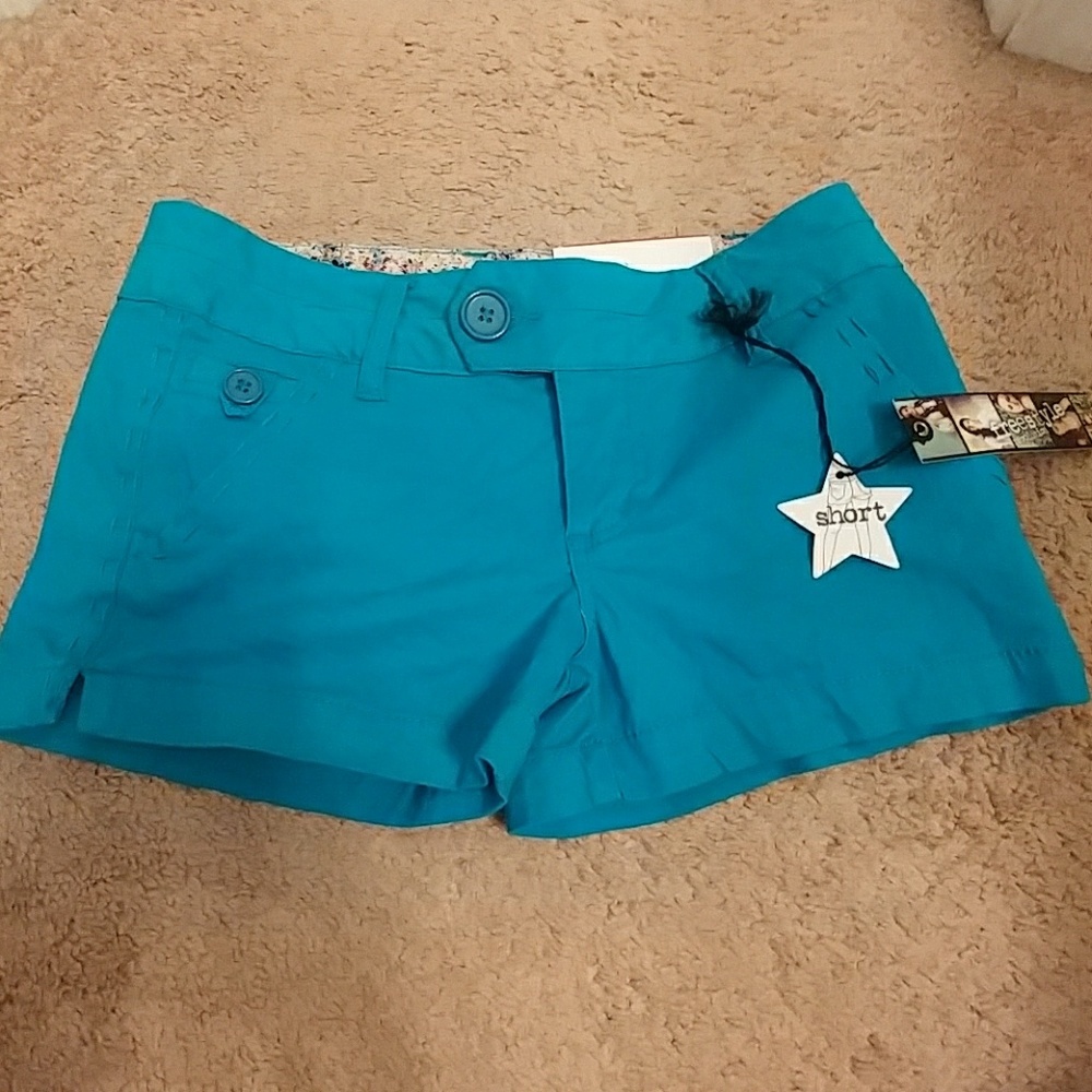 Turquoise shorts