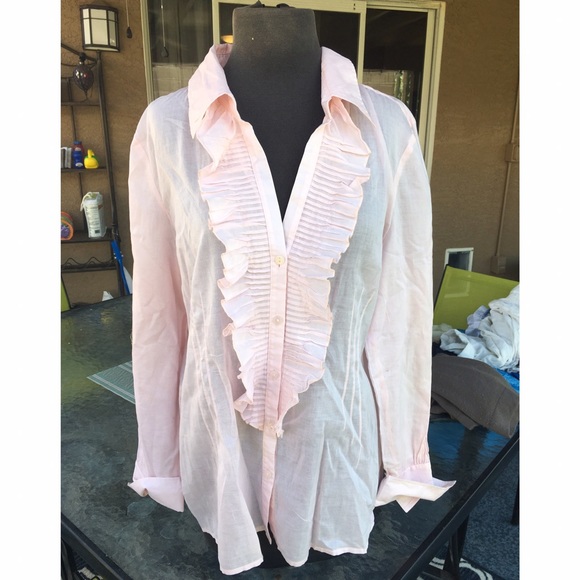 O Oscar de la Renta burton down shirt - Picture 1 of 5