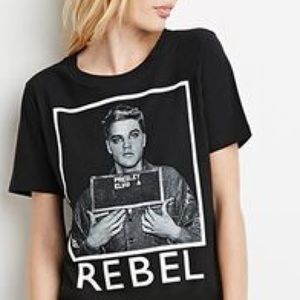 Elvis "Rebel" Mugshot Short Sleeve T-Shirt.