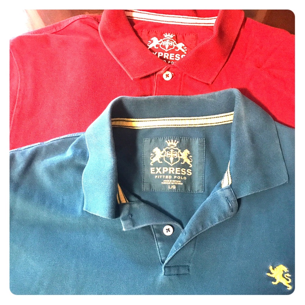 Two Express collared t-shirts - Picture 3 of 3