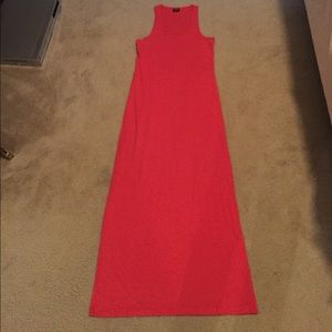 Hot pink maxi dress