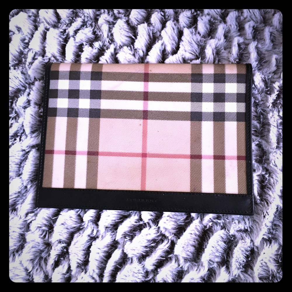 Original Burberry passport holder. 5"X 7"