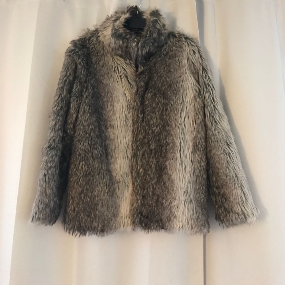 Faux fur coat