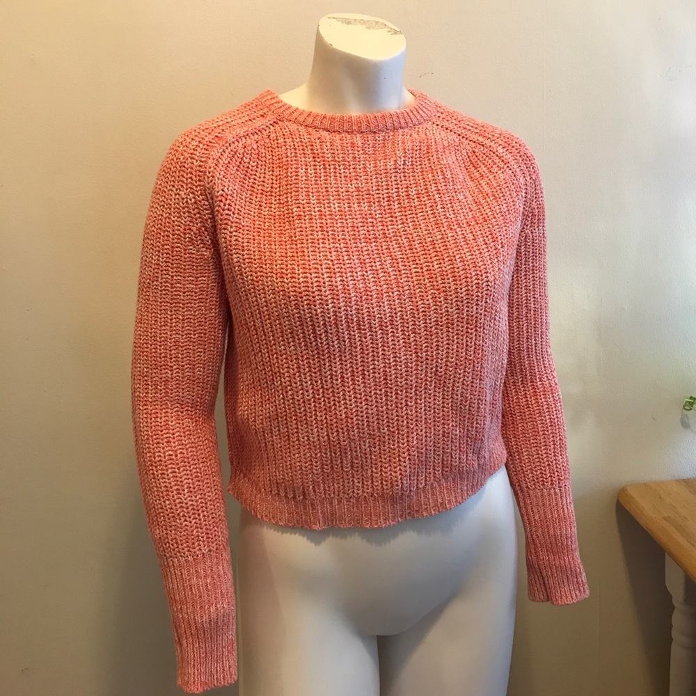 American Apparal cropped crew neck knitted sweater