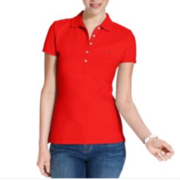 Tommy Hilfiger Tops - Tommy Hilfiger Short Sleeve Polo Red