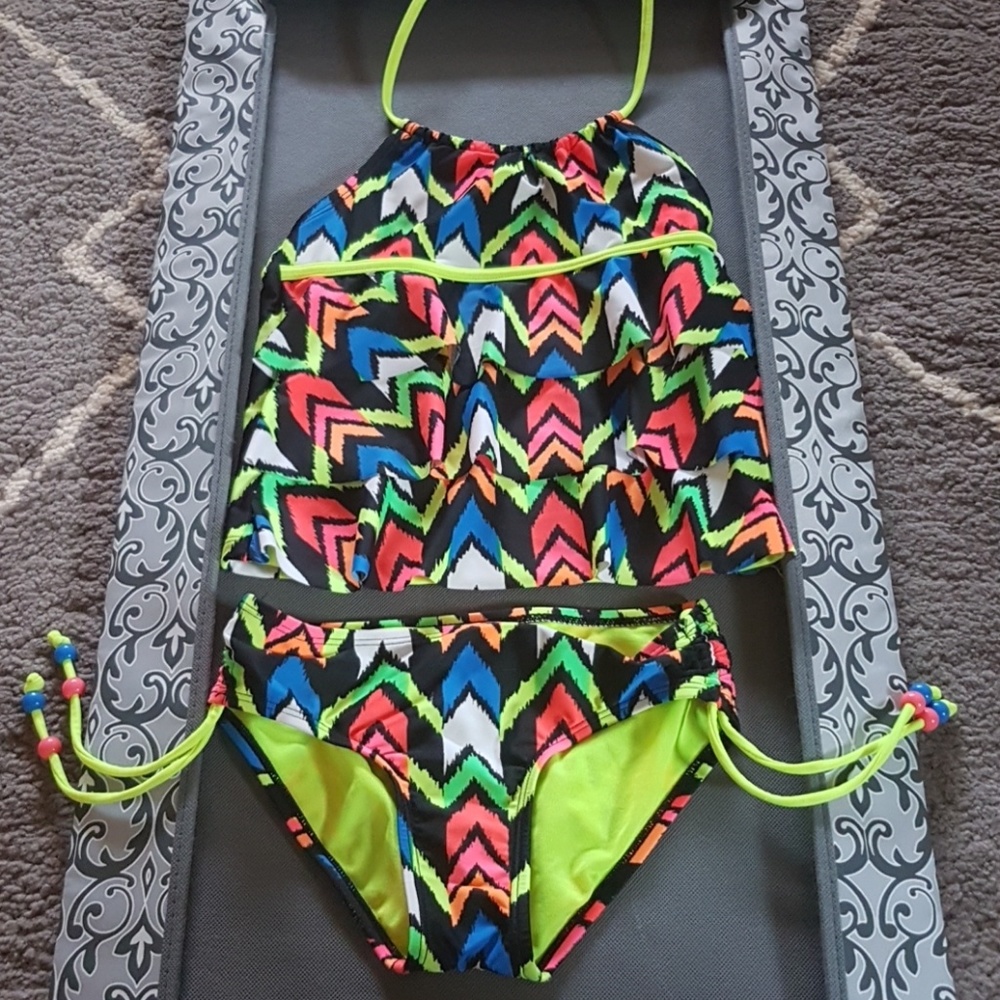 Justice girls ruffle tankini