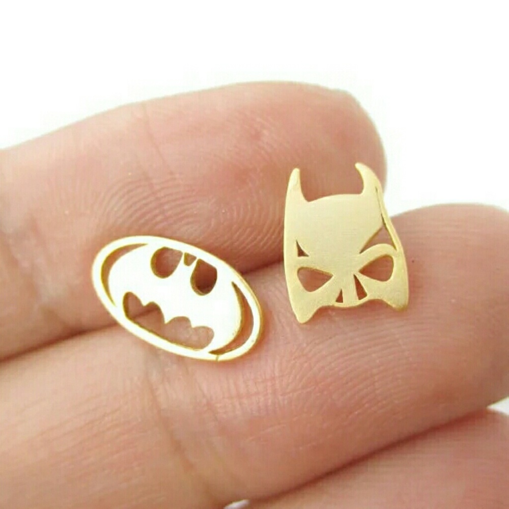 Batman earrings