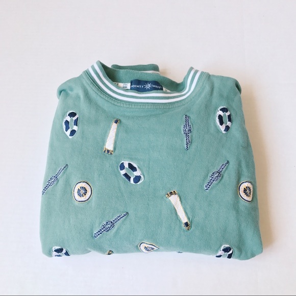 Vintage Tops - VINTAGE EMBROIDERED PULLOVER