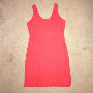 Pink tank dress