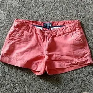 The North face salmon colored shorts