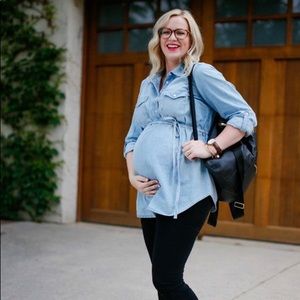 🆕 Long denim top, plus size, w/ matching belt