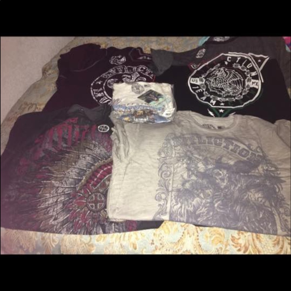 Men's Affliction Bundle New With Tags size 3X